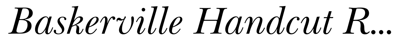 Baskerville Handcut Regular Italic